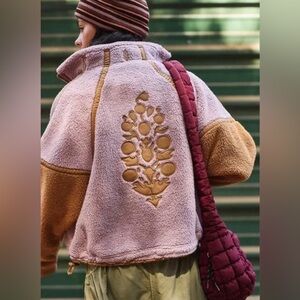 NWT FP Movement Mountain High Logo Half Zip Fleece, Size S